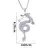 Fashion Vintage Dragon-shaped Red Eye Pendant Necklace