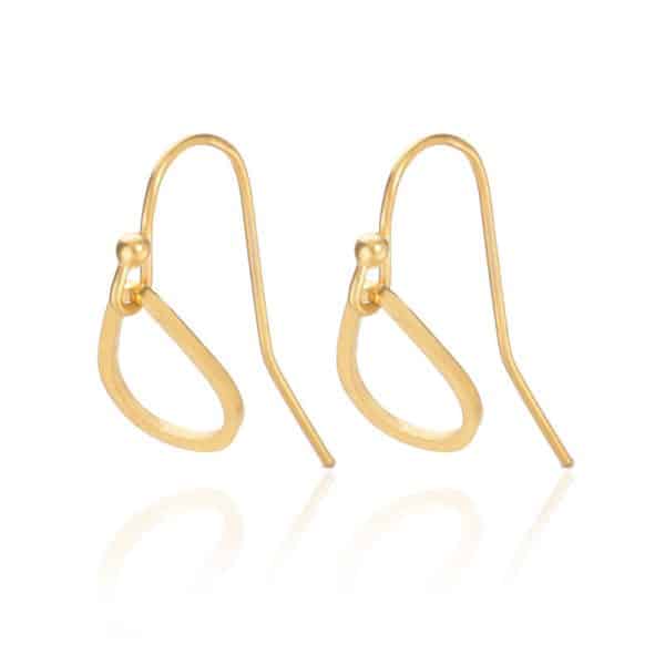 Korean Style Simple Stainless Steel Drop Earrings Women