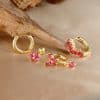 Diamond Butterfly Ear Ring Ear Clip Ear Studs Earring Set