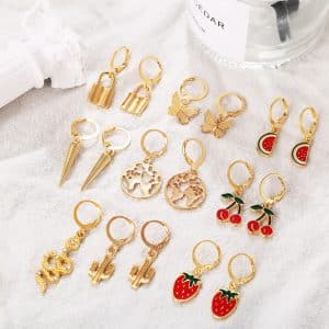 Fashion Fruit Earring Set 9 Piece Set