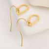 Korean Style Simple Stainless Steel Drop Earrings Women