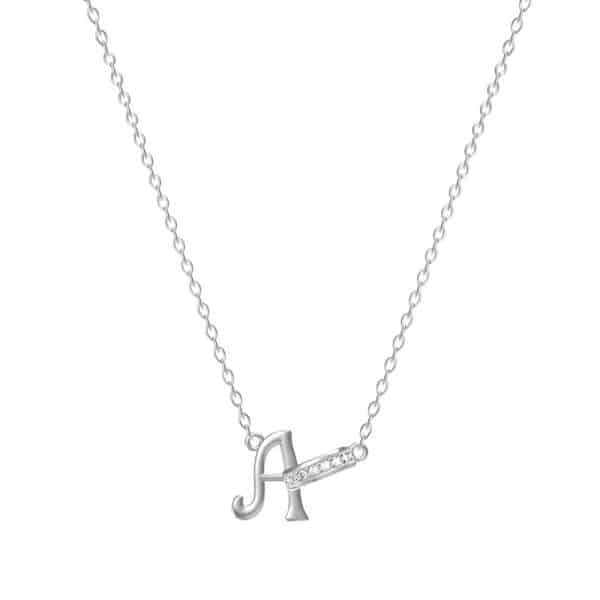 Women's 26-letter Necklace With Diamond Titanium Steel No Fading Clavicle Chain