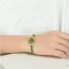 Corn Knot Hetian Jade Safety Buckle Bracelet