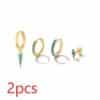 Stacked Earrings Set With Combo Set Ear Clips