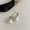Women's Vintage Water Drop Pearl Stud Earrings
