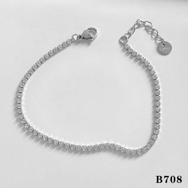 Women's European And American Twin Beaded Heart Bracelet