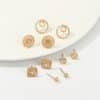 Fashion Personality Geometric Earrings 5 Pairs Set