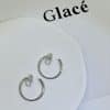 Women's Temperament Circle Mosquito Coil Ear Clip To Show Thinness