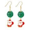 Christmas Creative New Long Oil Drop Earrings Simple