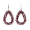 Drop-shaped Glass Crystal Earrings