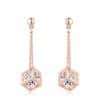 Simple And Fashionable Square Earrings With Zircon Micro-set