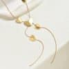 Geometric Heart Shape Multi-layer Design Pendant Clavicle Chain All-match