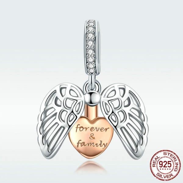 S925 Sterling Silver Scattered Beads Pendant Can Be Opened Forever Family Pendant