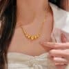 Women's Fashion Gradient Cateye Necklace Bracelet