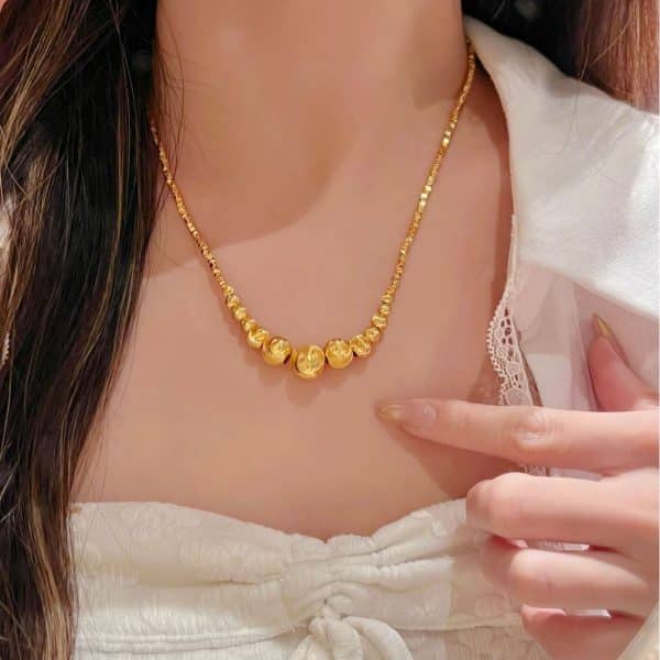 Women's Fashion Gradient Cateye Necklace Bracelet