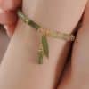 Chinese Style Bamboo Leaf Bracelet For Women