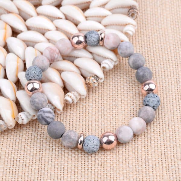 Lava Stone Braided Bracelet