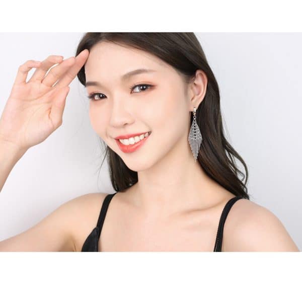 Bead Curtain Earrings Jewelry Water Drop Wheat