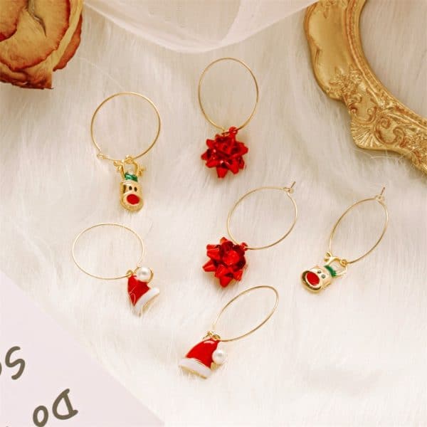 Women's Fashion Christmas Earrings Set Of Three