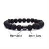 Natural Gemstone Bracelet Vintage Stone Beads Men Women Jewelry