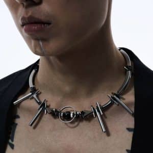 Women's Fashion Personality Punk Beaded Clavicle Chain