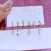 Natural Opal Ear Clip Ear Clip Six-piece Set