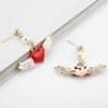 Angel Wings Personality Fashion Love Oil Drop Earrings