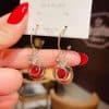 Chunky Braided Round Exaggerated Drop Earrings