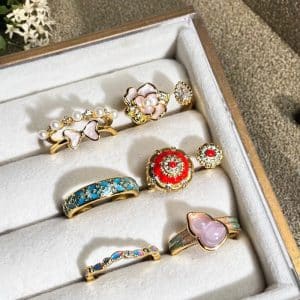 High-grade Temperament Entry Lux Vintage Oil Dripping Gourd Ring