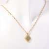 December Birthday Stone Necklace Quadrilateral