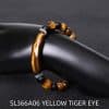 Black Agate Diamond-shaped Cut Bracelet For Women