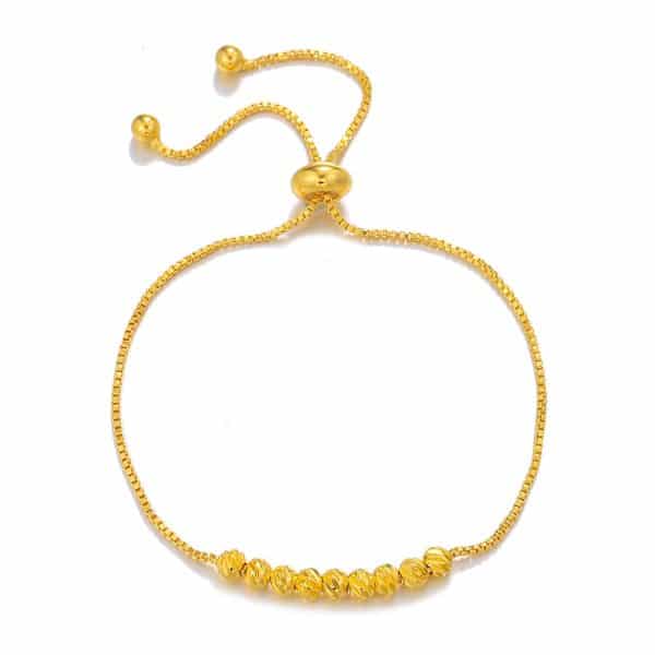 Fashion All-match Pull Bracelet 9 Lucky Beads Box Chain