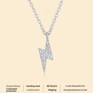 Personality Style Lightning Necklace High Sense
