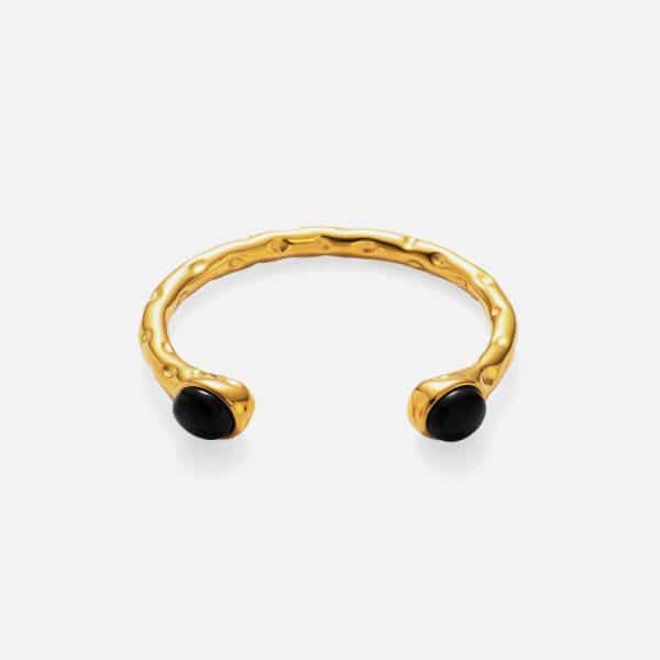 18K Real Gold Plated Titanium Steel INS Fashion Exquisite Zircon Opening Bracelet