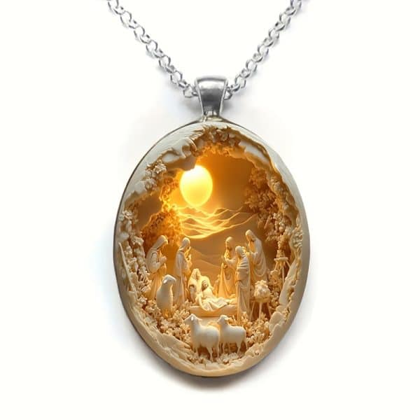 Elegant Glass Necklace For Christmas And Easter