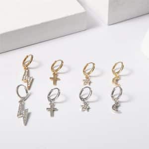 Personalized simple set earrings
