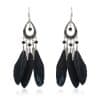 Women's Drop-shaped Feather Earrings Jewelry