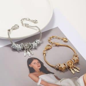 DIY Bracelet, Female Star Bead, Dreamcatcher Pendant, Lobster Buckle Bracelet