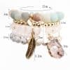 Natural stone bead bracelet