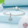 Pendant Diy Bracelet String Beads Accessories 925 Silver Bead