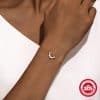 Fashion Moon Necklace Bracelet Earrings Set