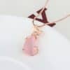 Crystal Fox Pendant Rose Gold Clavicle Chain Simple