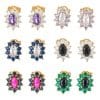 Women's Fashion Simple Micro-set Zirconia Earbone Studs