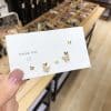 925 Silver Needle Super Fairy Full Diamond Simple Butterfly Stud Earring Set