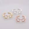 Women's Korean-style Personality Couple Half-open Adjustable Glasses Ring