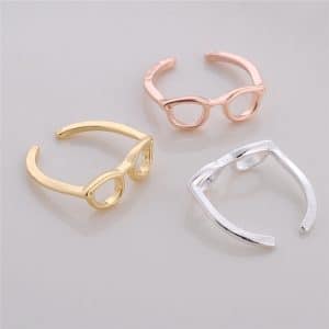 Women's Korean-style Personality Couple Half-open Adjustable Glasses Ring