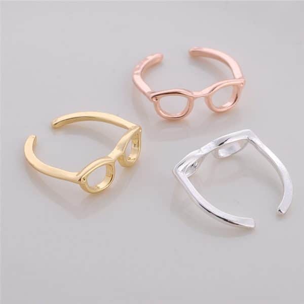 Women's Korean-style Personality Couple Half-open Adjustable Glasses Ring