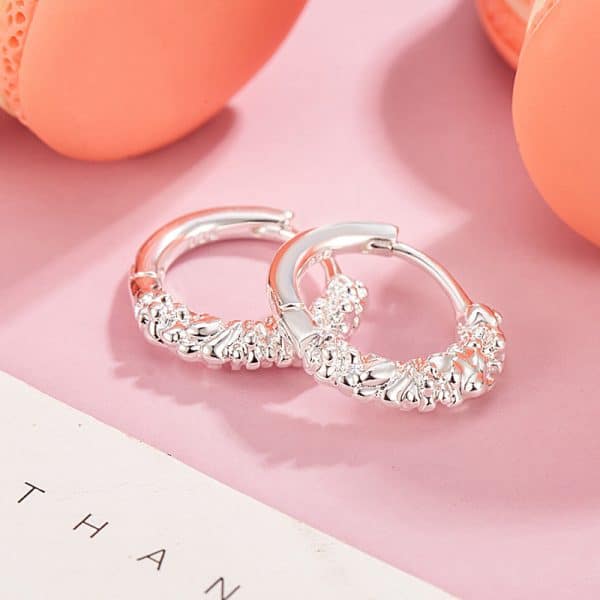 Golden Silver Circle Ear Clip