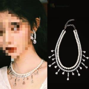 Zircon Water Drop Earrings With Super Sparkling Atmosphere