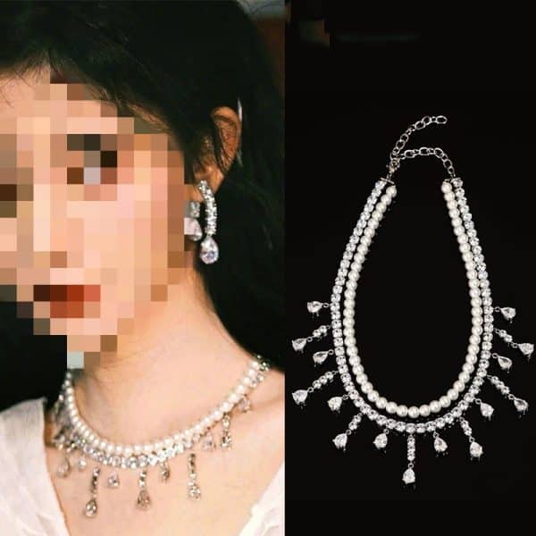 Zircon Water Drop Earrings With Super Sparkling Atmosphere